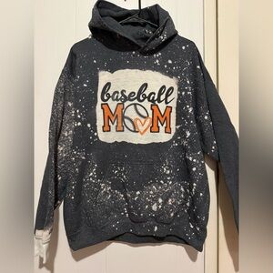 Gildan Gray Hoodie with White Splatter